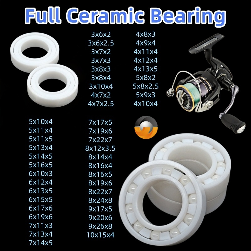 Fly Reel - 1 buah MR84CE 4x8x3mm Bantalan Keramik