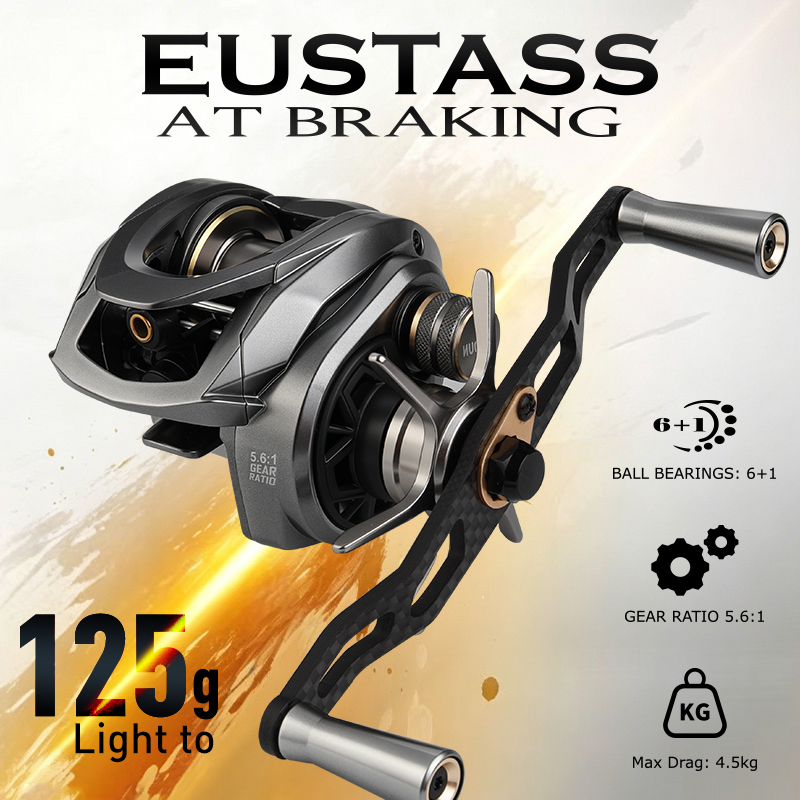 Spincast Reel - LEYDUN EUSTASS Reel Baitcasting 125g Ultra