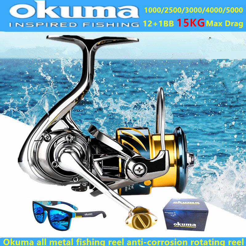 Okuma Reel Pancing Logam Penuh - Reel Drag Knob ulasan dan harga