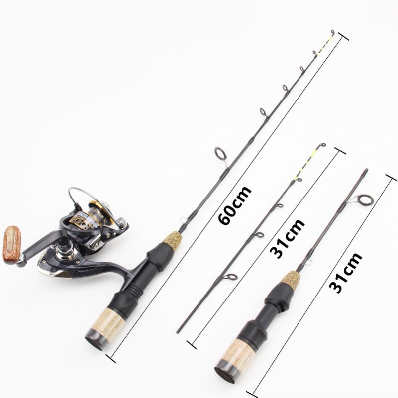 60Cm 2 Ujung Joran Gulungan Ko - Ice Fishing Reel ulasan dan harga