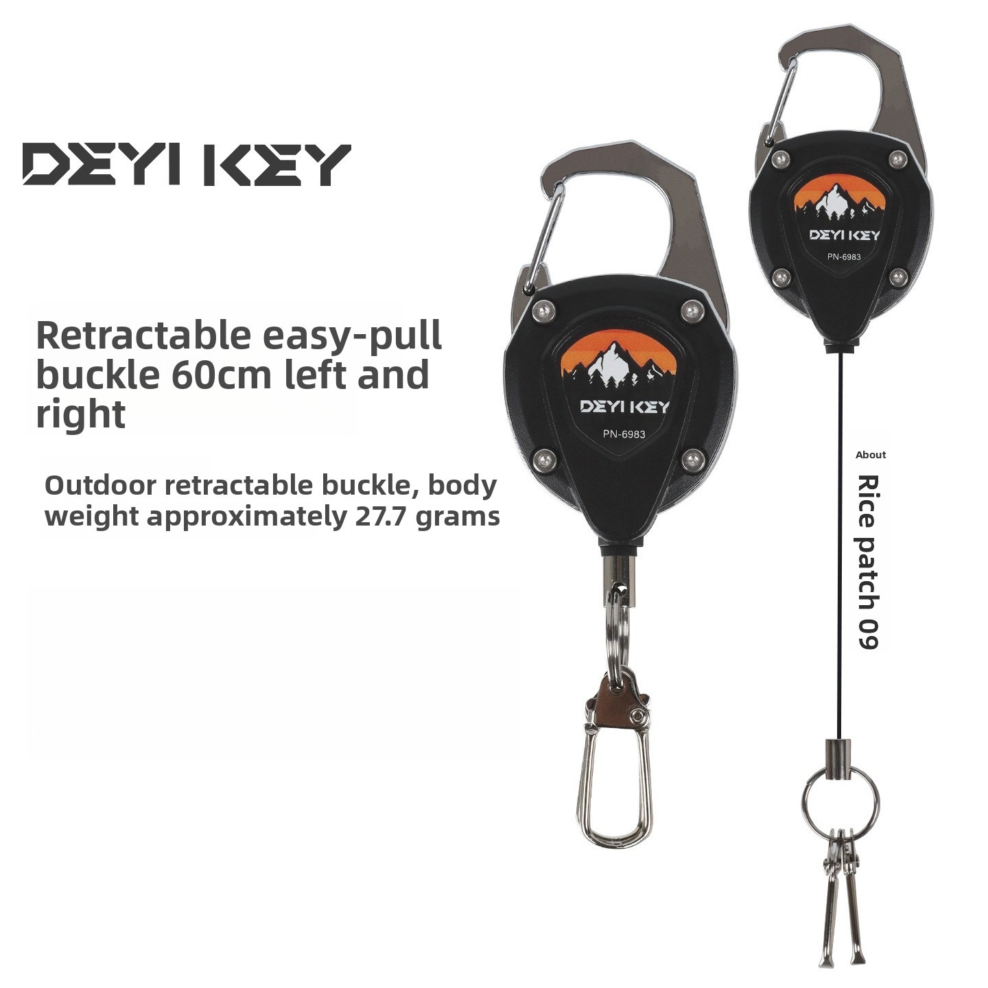 Gantungan Kunci Retractable He - Conventional Reel ulasan dan harga