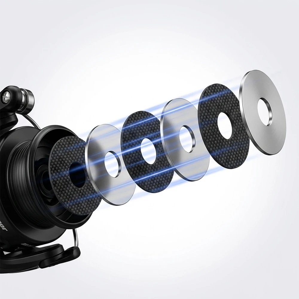 Huidiao Fishing Reel Carbon Fi - Spincast Reel ulasan dan harga
