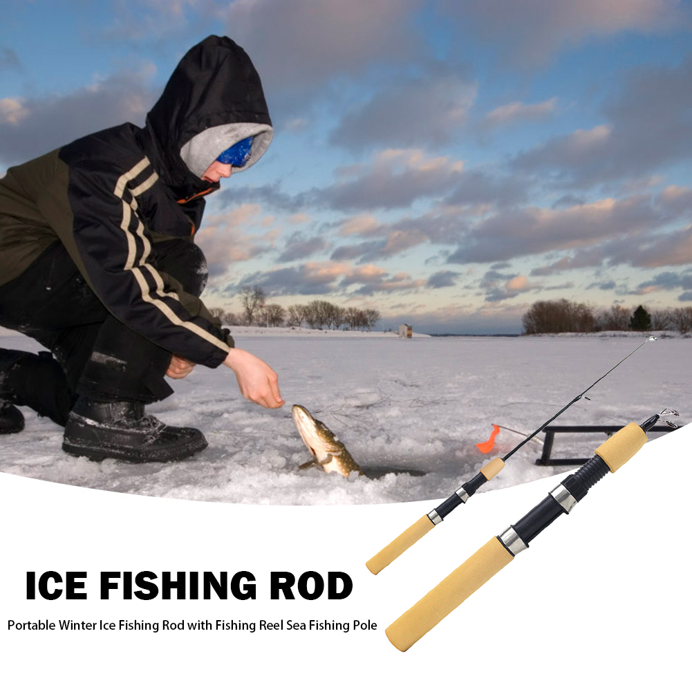 Joran Pancing Es Portabel untu - Ice Fishing Reel ulasan dan harga