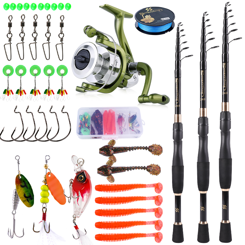 Sougayilang Set Kombo pancing  - Spincast Reel ulasan dan harga