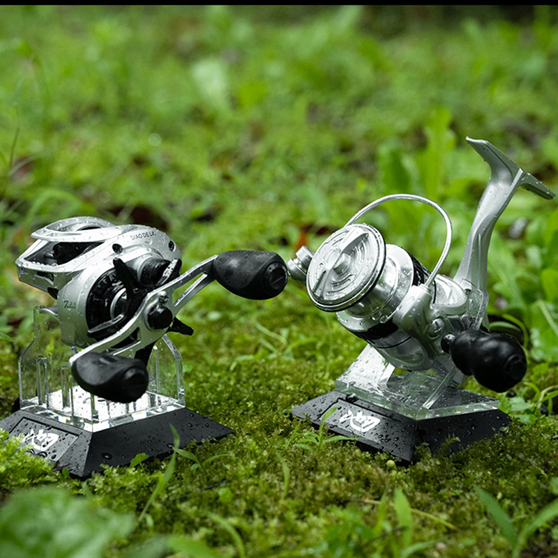 Penyangga Reel Pancing Akrilik - Spinning Reel ulasan dan harga